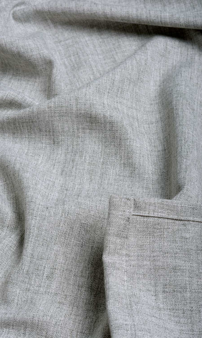 Plain Linen Texture Any Size Style Curtains (Steel Grey)