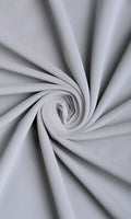 Velvet Curtain Panels (Steel Grey/ Blue)