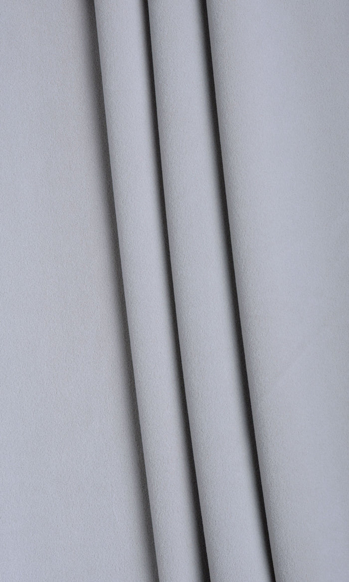 Velvet Curtains / Drapes / Window Drapery Panels (Steel Grey/ Blue)