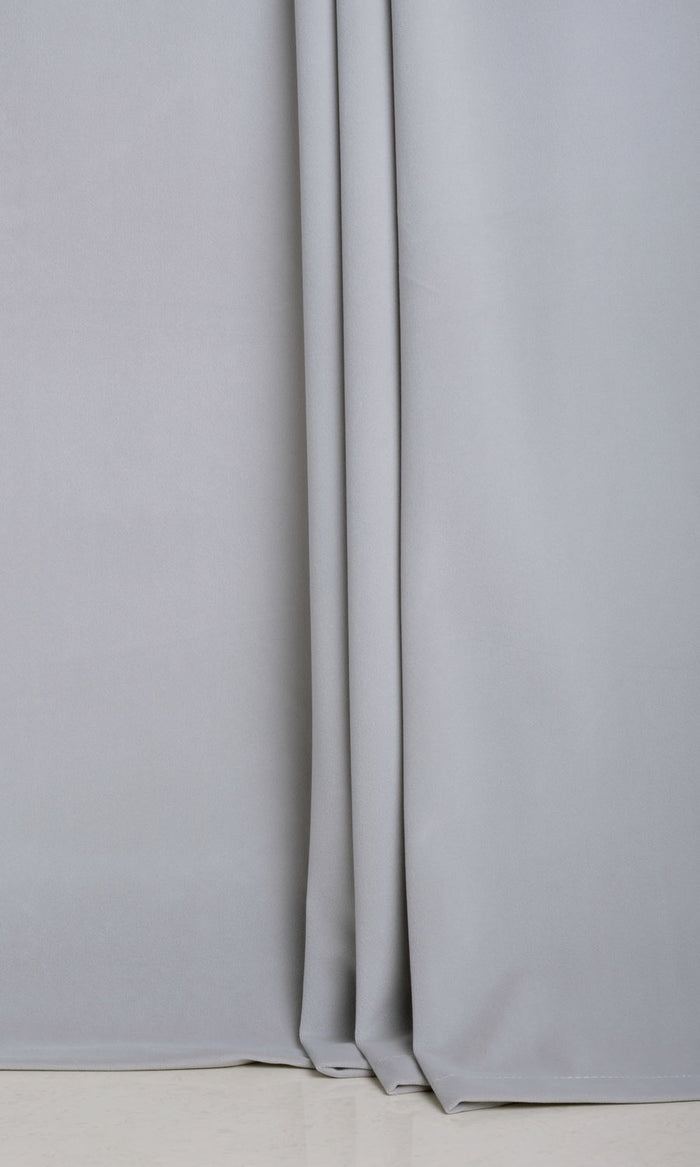 Velvet Made-to-Measure Curtains (Steel Grey/ Blue)