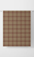 Plaid Patterned Drapes (Beige & Red)
