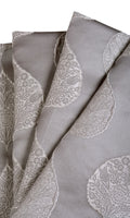 Ogee Patterned  Home Décor Fabric By the Metre (Pale Gray)