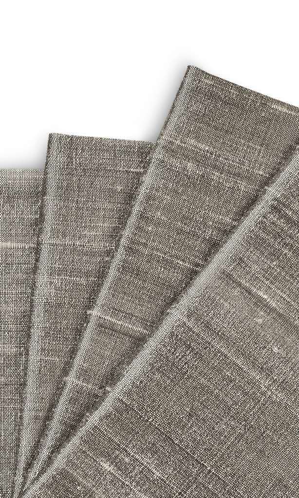 Pure Silk Curtains for Living, Bedroom, Kitchen, Bathroom (Taupe Grey)
