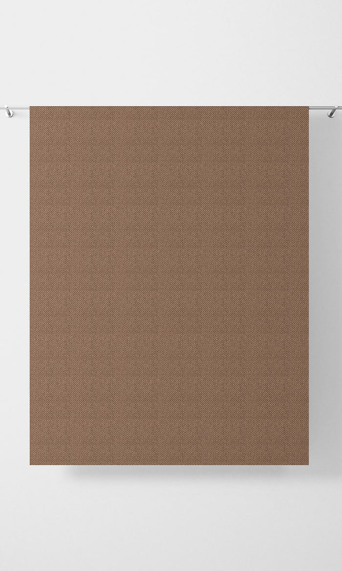 Herringbone Textured Drapes (Orange) Extra Long Short Wide
