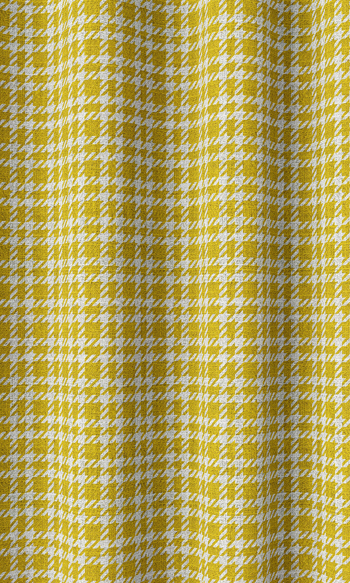 Check Patterned Home Décor Fabric By the Metre (Yellow)