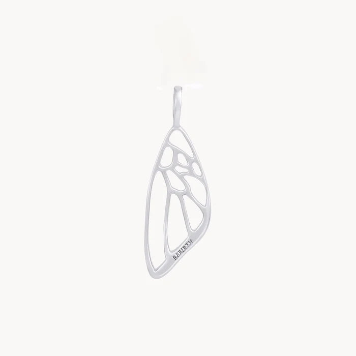 butterfly wing charm - sterling silver
