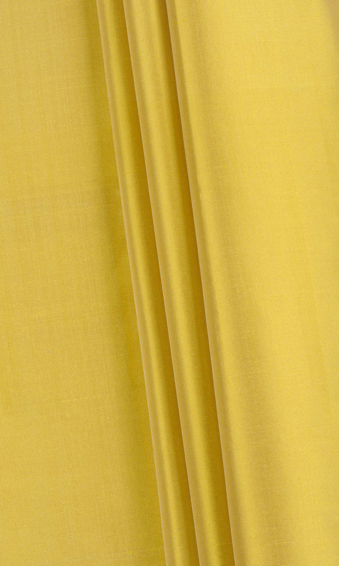 Shantung Silk Any Size Style Curtains (Yellow)