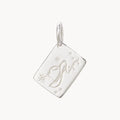 calgary postcard charm - sterling silver