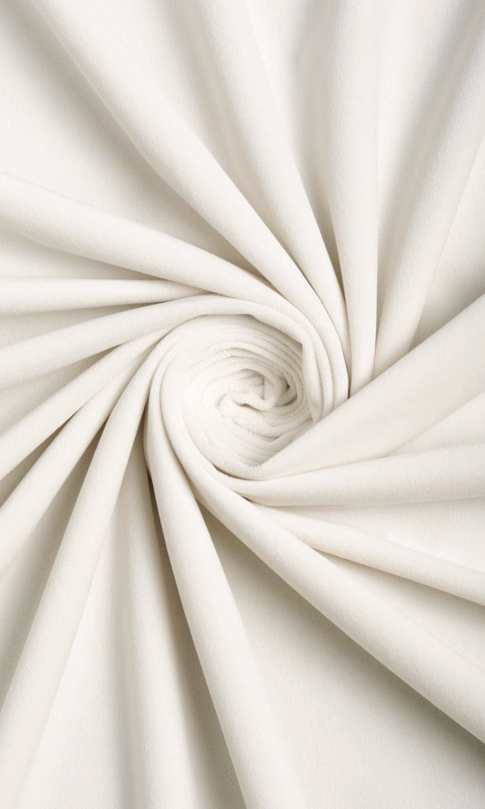 Velvet Curtain Panels (White)