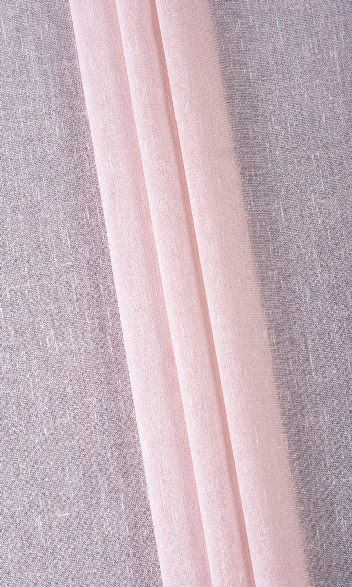 Plain Sheer Fabric Material By the Metre (Powder Pink)