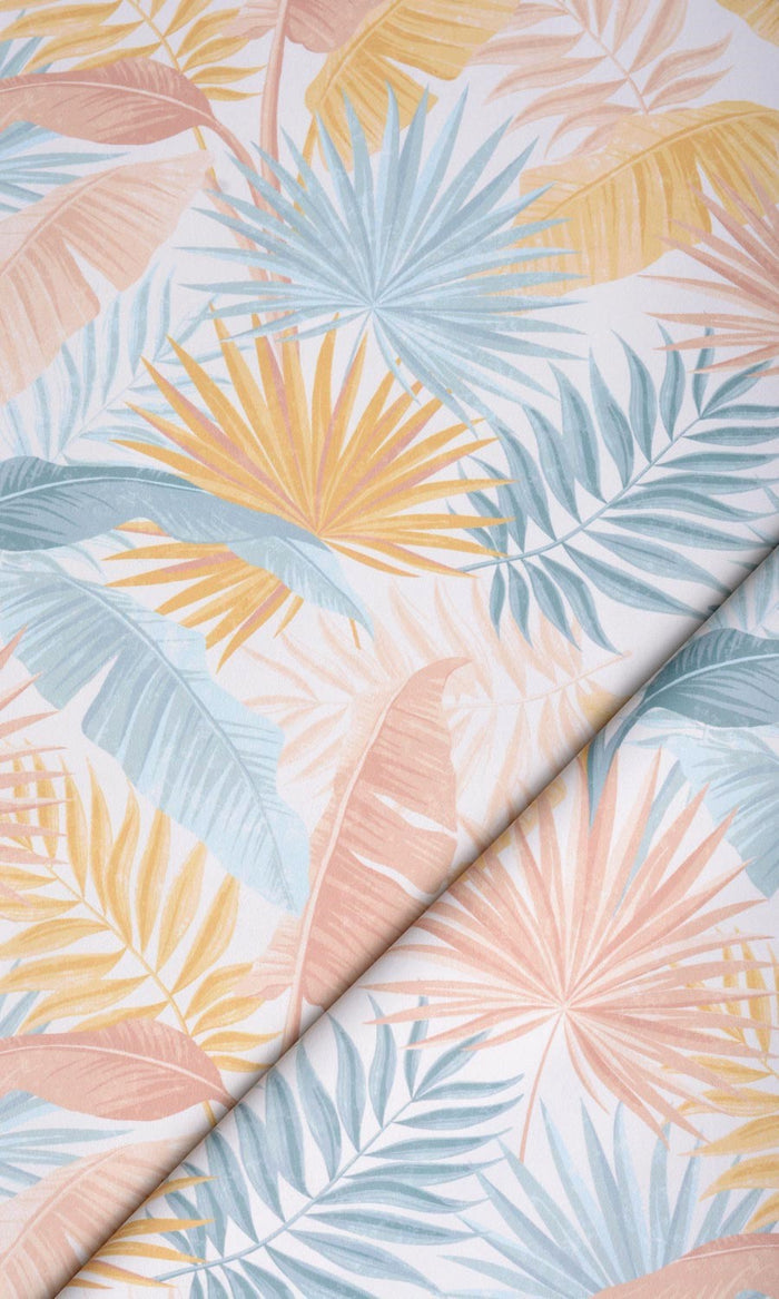 Botanical Floral Home Textile Fabric Material By the Metre (Pink/ Blue/ Yellow)