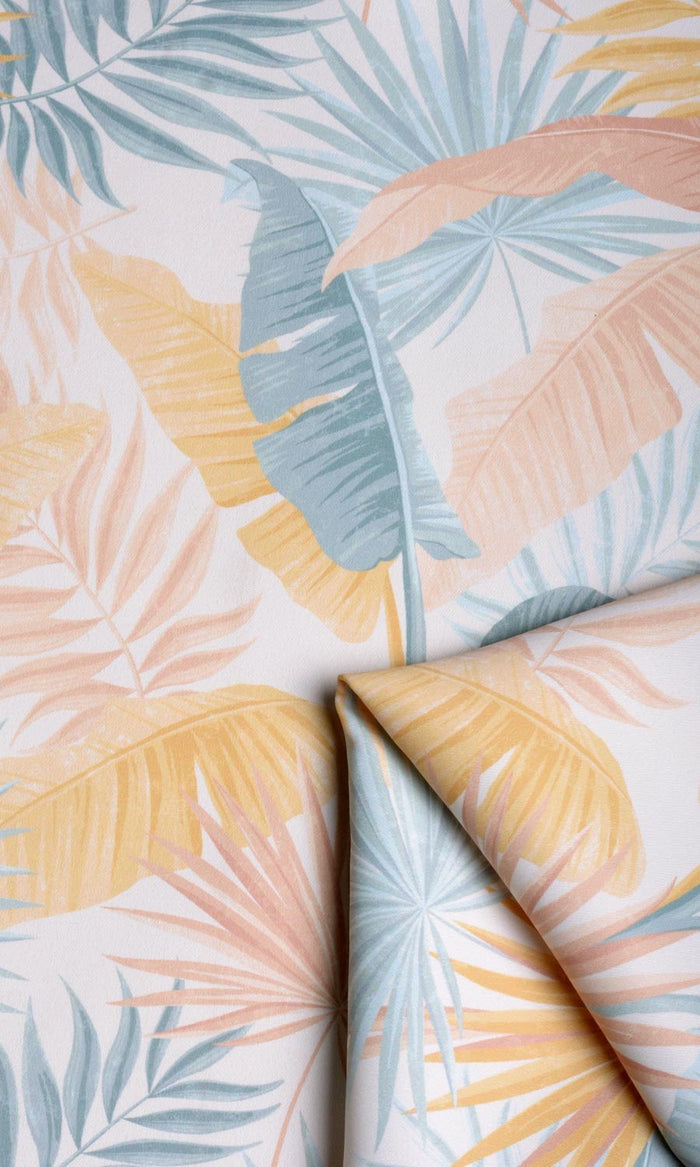 Botanical Floral Fabric Material By the Metre (Pink/ Blue/ Yellow)