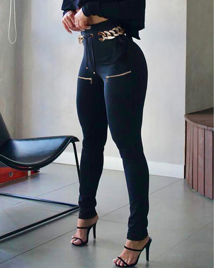 Camo Waist-Tie Leggings