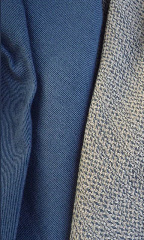 Cotton Curtain Panels for Living, Bedroom, Kitchen, Bathroom (Plain Blue)