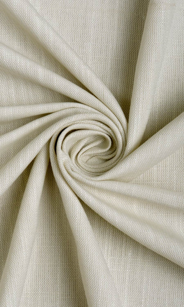 Plain Linen Texture Window Treatments Fabric By the Metre (Pale Grey)