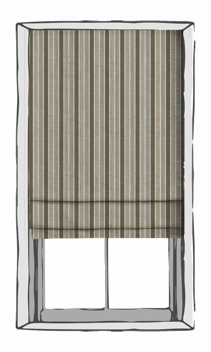 Striped Patterned Drapes (Beige/ Brown) Extra Long Short Wide