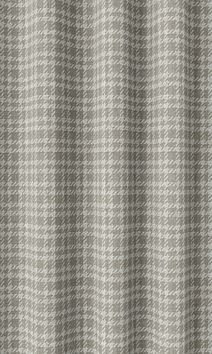 Check Patterned Home Décor Fabric By the Metre (Grey/ White)