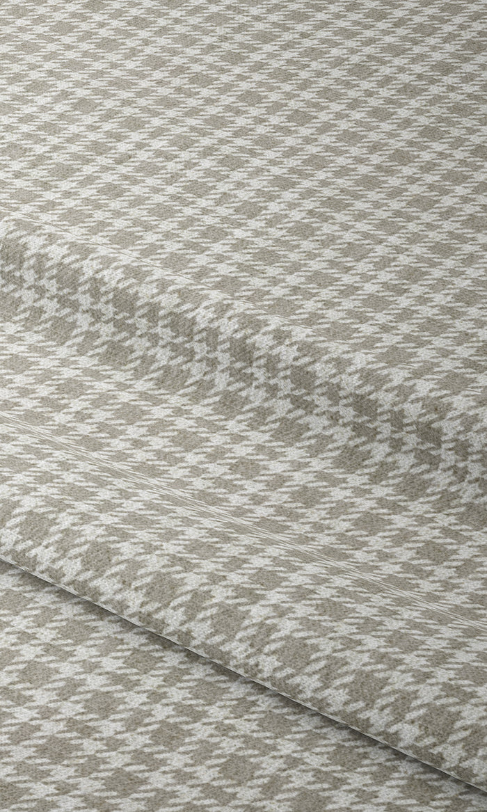 Check Patterned Window Treatments Fabric By the Metre (Grey/ White)