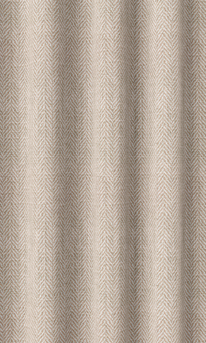 Herringbone Home Décor Fabric By the Metre (Blush Pink/ White)