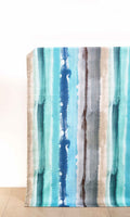 Cotton Printed Drapes (Blue/ Gray/ Brown)