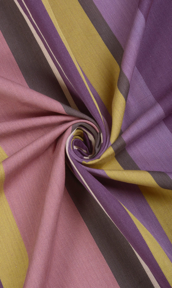 Cotton Fabric Material By the Metre (Pink/ Purple)