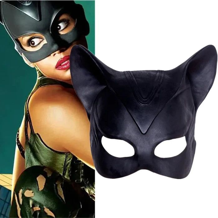 Catwoman Latex Cosplay Mask | Halloween Party Mask | SheRoar