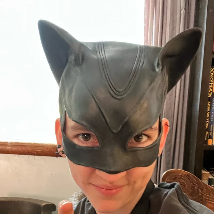 Catwoman Latex Cosplay Mask | Halloween Party Mask | SheRoar