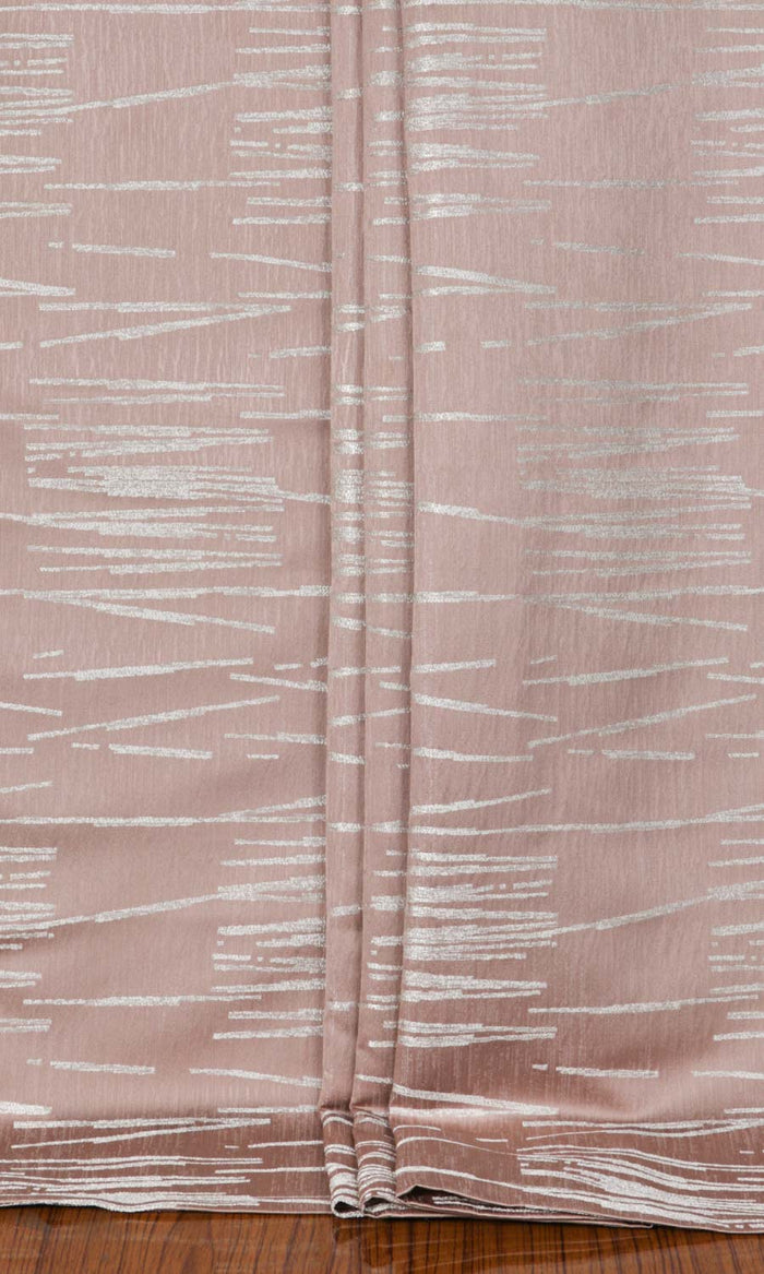 Abstract Patterned Window Treatments Fabric By the Metre (Blush Pink)