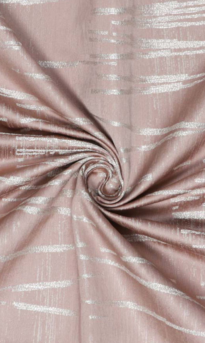 Abstract Patterned Fabric Material By the Metre (Blush Pink)