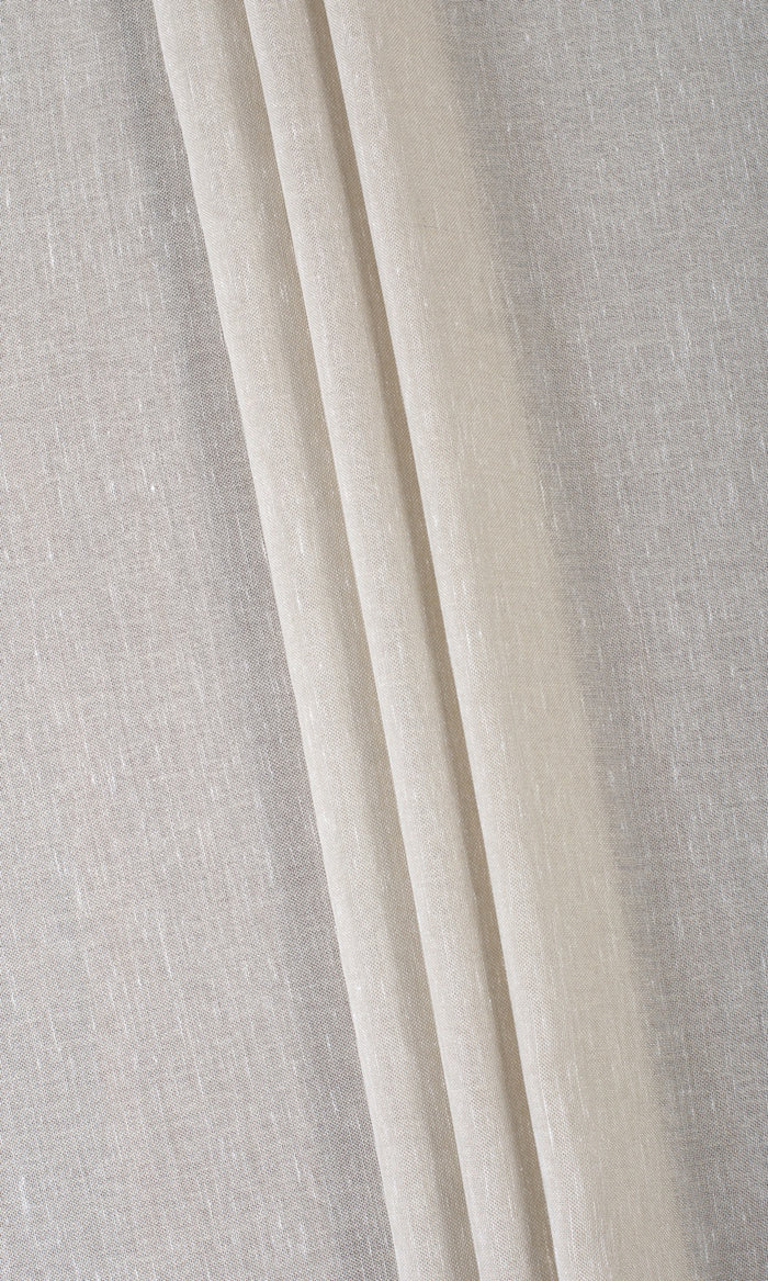 Plain Sheer Home Textile Fabric Material By the Metre (Gre-ige)