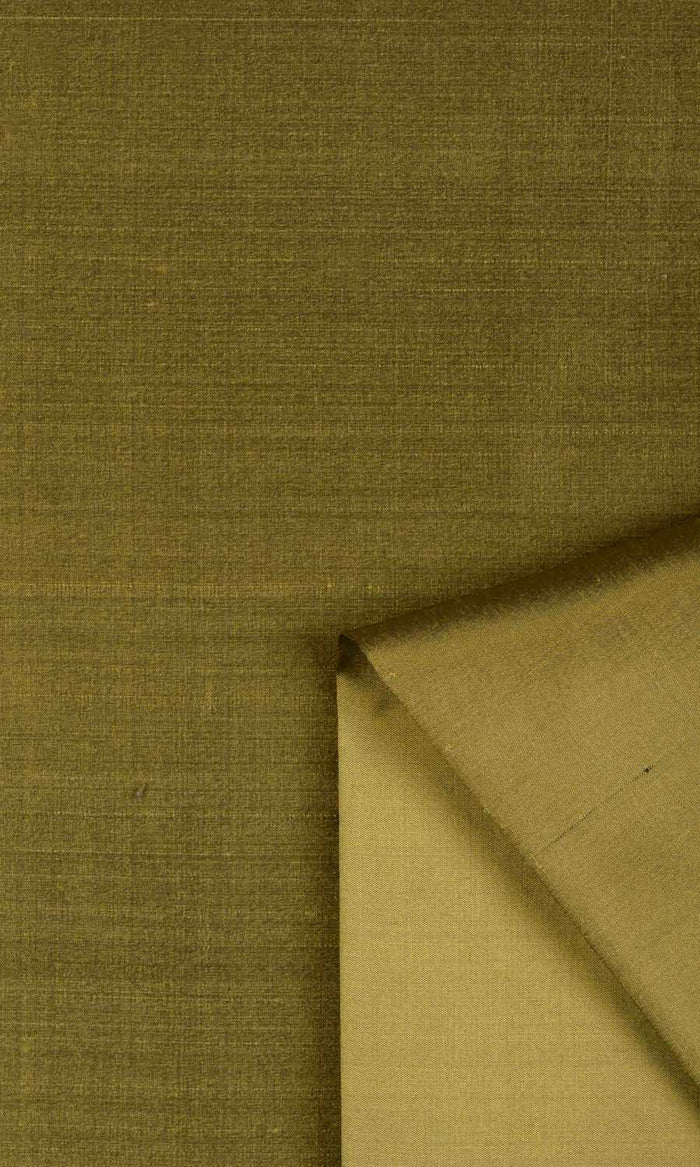 Shantung Silk Curtains / Drapes / Window Drapery Panels (Olive Green)