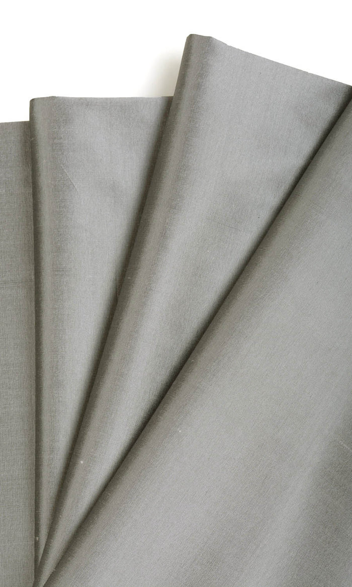 Shantung Silk Home Textile Fabric Material By the Metre (Steel Grey)