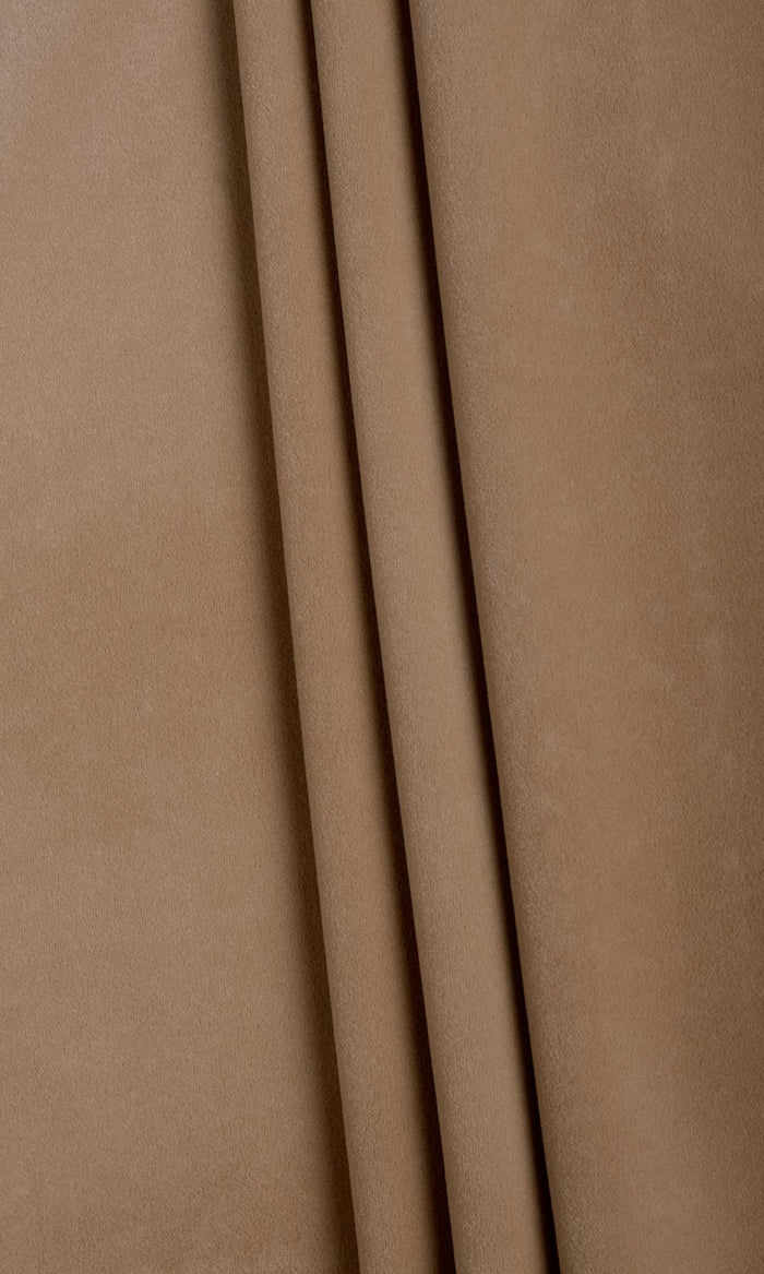 Velvet Fabric Material By the Metre (Brown)