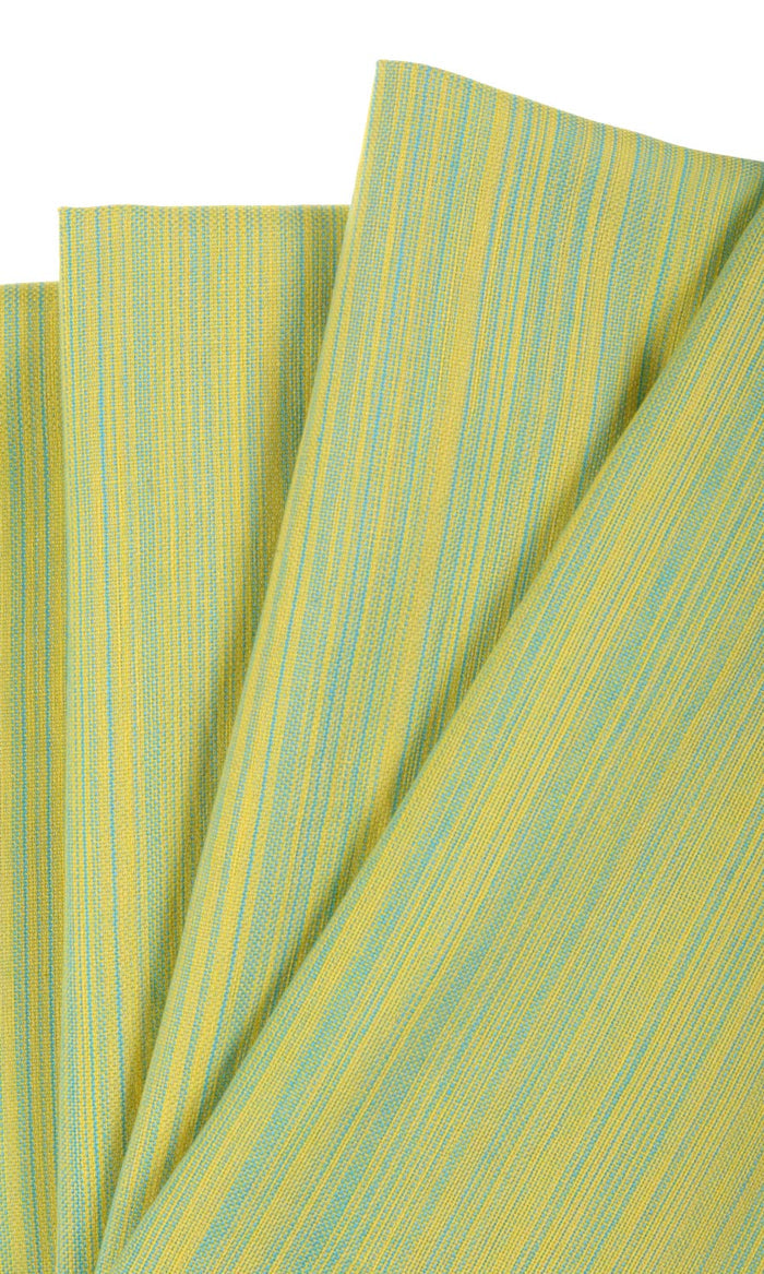 Cotton Window Treatments Fabric By the Metre (Yellow/ Light Green)