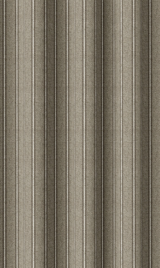 Modern Striped Print Drapes (Brown & Beige)
