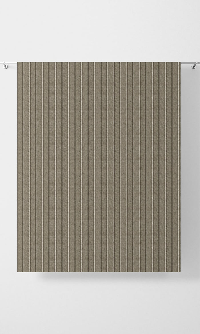 Modern Striped Print Drapes (Brown & Beige) Extra Long Short Wide