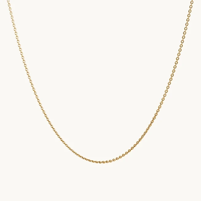 Classic Cable Chain Necklace in yellow gold