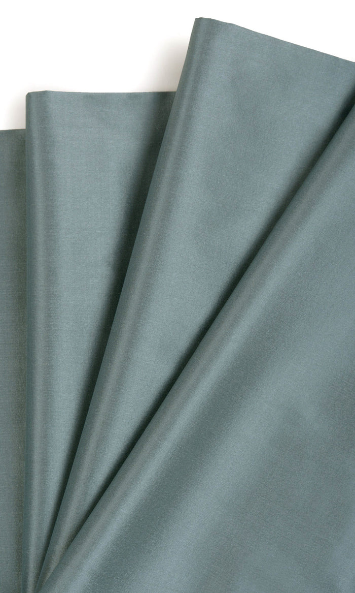 Shantung Silk Home Textile Fabric Material By the Metre (Steel Blue/ Grey)