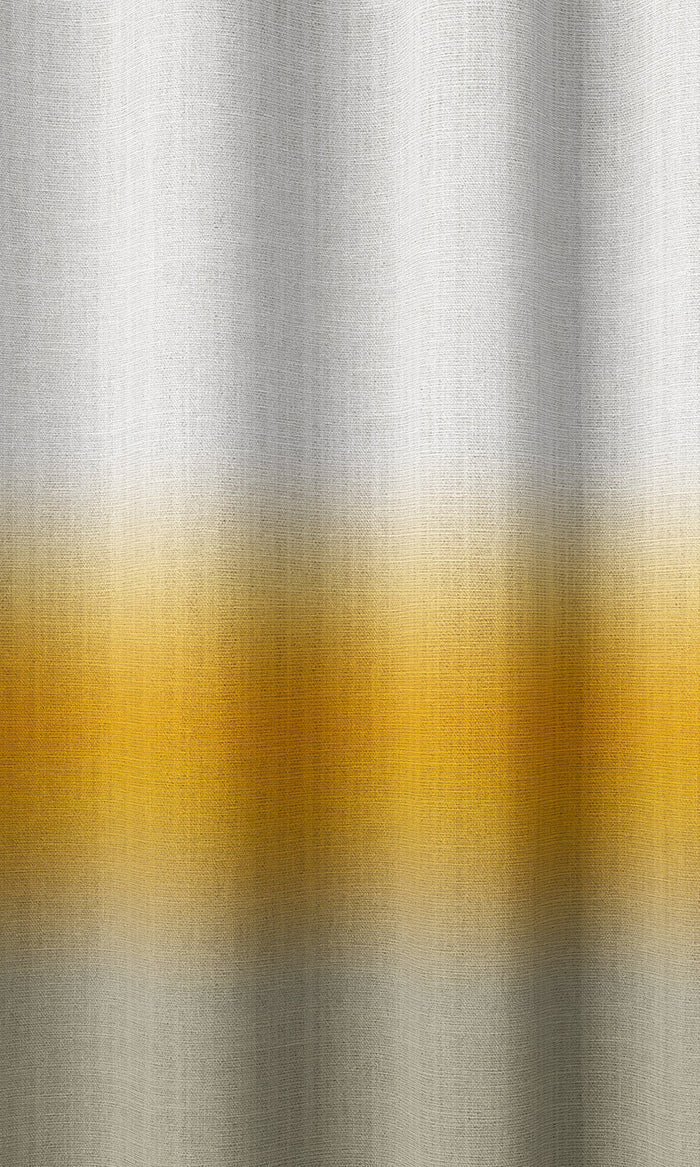 3-Tone Ombre Pinch Pleat, Rod Pocket, Eyelet Curtains (Yellow/ Beige)
