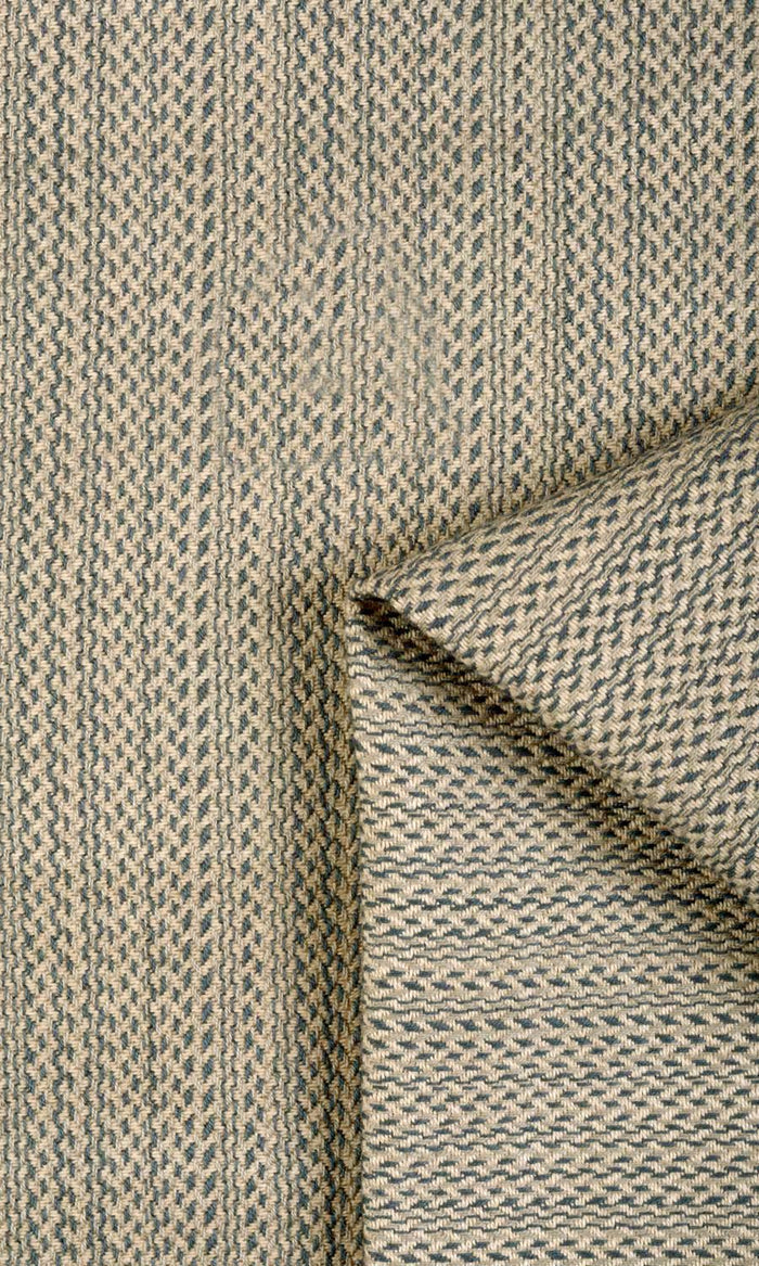 Cotton Curtains for Living, Bedroom, Kitchen, Bathroom (Blue/ Beige)