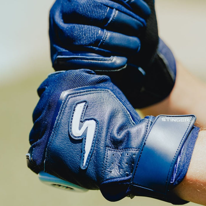 Color Crush Batting Gloves - Navy (Bee Logo)
