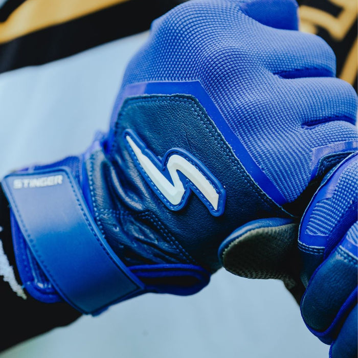 Color Crush Batting Gloves - Royal (Bee Logo)