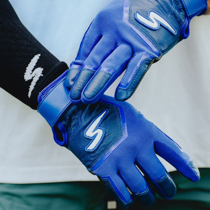 Color Crush Batting Gloves - Royal (Bee Logo)