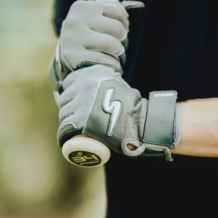 Color Crush Batting Gloves - Smoke Gray (Bee Logo)