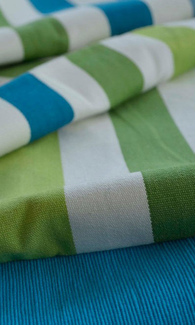 Cotton Curtain Panels for Living, Bedroom, Kitchen, Bathroom (Blue/ Green)