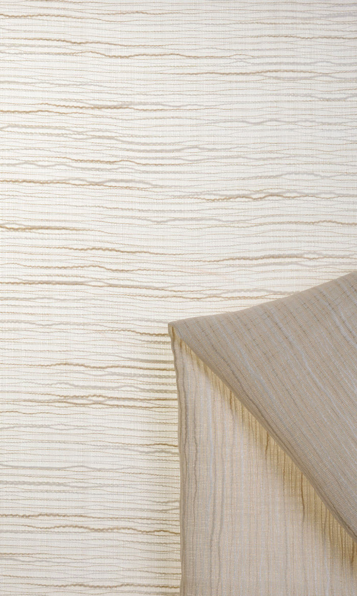 Sheer Curtains for Living, Bedroom, Kitchen, Bathroom (Warm Ivory)