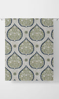 Paisley Drapery (Navy Blue/ Green)