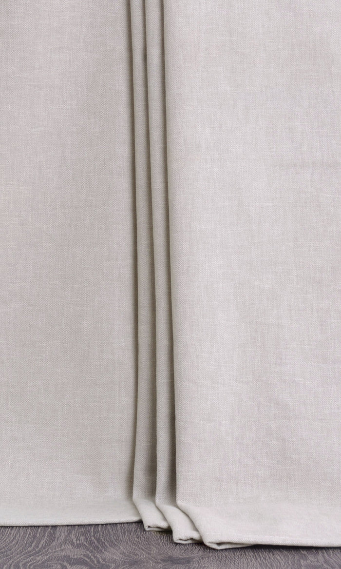 Linen Rich Curtains for Living, Bedroom, Kitchen, Bathroom (Abalone Gray)