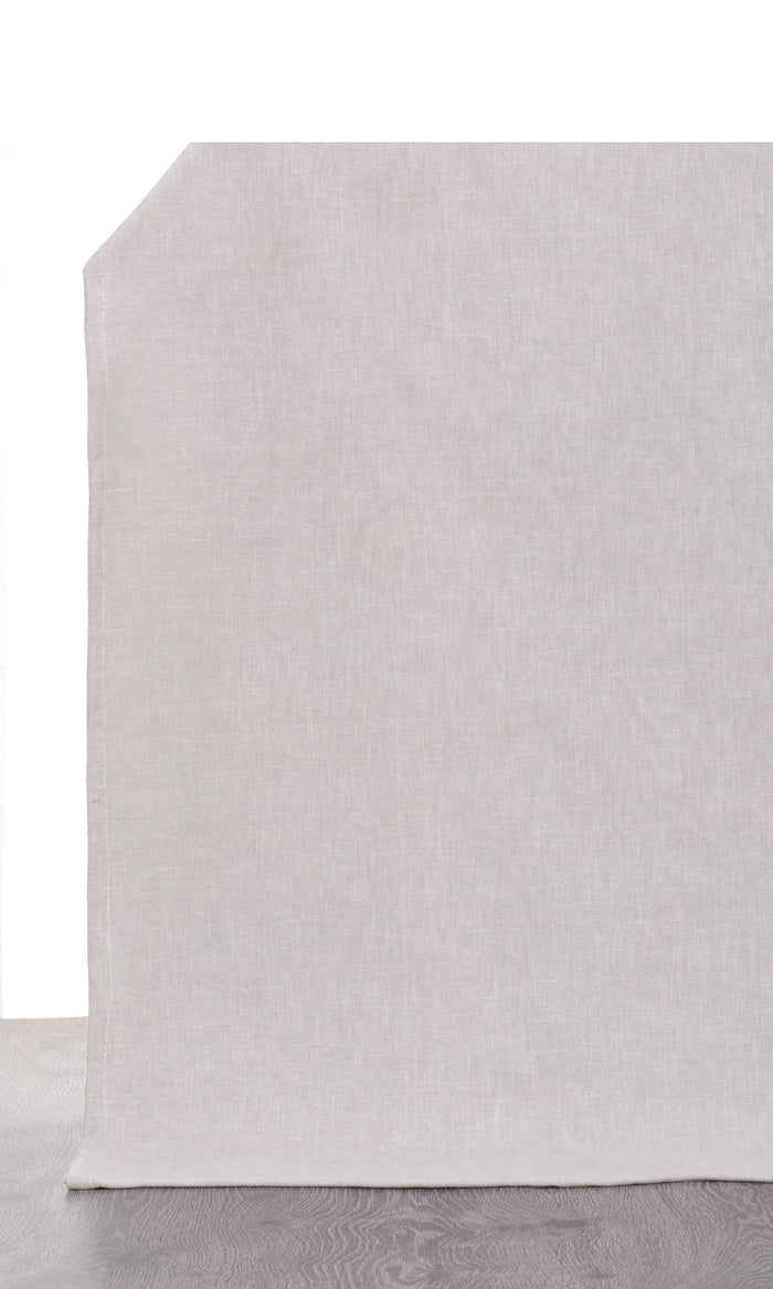 Linen Rich Curtains (Abalone Gray) Extra Long Short Wide
