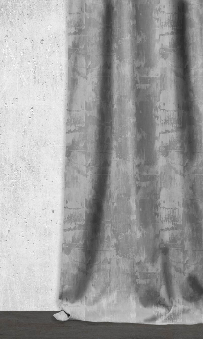 Room Darkening Striped Drapes for Living, Bedroom, Kitchen, Bathroom (Grey)